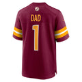 Tuec W.Commanders #1 Dad Burgundy Game Jersey