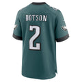 Tuec P.Eagles #2 Jahan Dotson Midnight Green Team Game Jersey