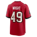 Tuec TB.Buccaneers #49 Owen Wright Red Team Game Jersey