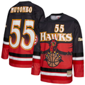 tuec A.Hawks #55 Dikembe Mutombo Mitchell & Ness Red Maxxed Out Fashion Hockey Jerseys
