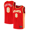 tuec A.Hawks #8 Kristaps Porzi??is Red Fast Break Replica Jerseys - Icon Edition