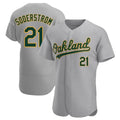tuec Athletics #21 Tyler Soderstrom Player Gray Authentic Road Stitched Jersey
