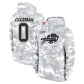 Tuec B.Bills #0 Keon Coleman Player Arctic Camo Salute to Service Hoodies Stitched Jerseys