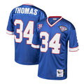 Tuec B.Bills #34 Thurman Thomas Player Royal Mitchell & Ness 1985 Throwback Retired Stitched Jerseys