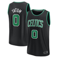 tuec B.Celtics #0 Jayson Tatum  Black Fast Break Replica Player Jerseys - Statement Edition