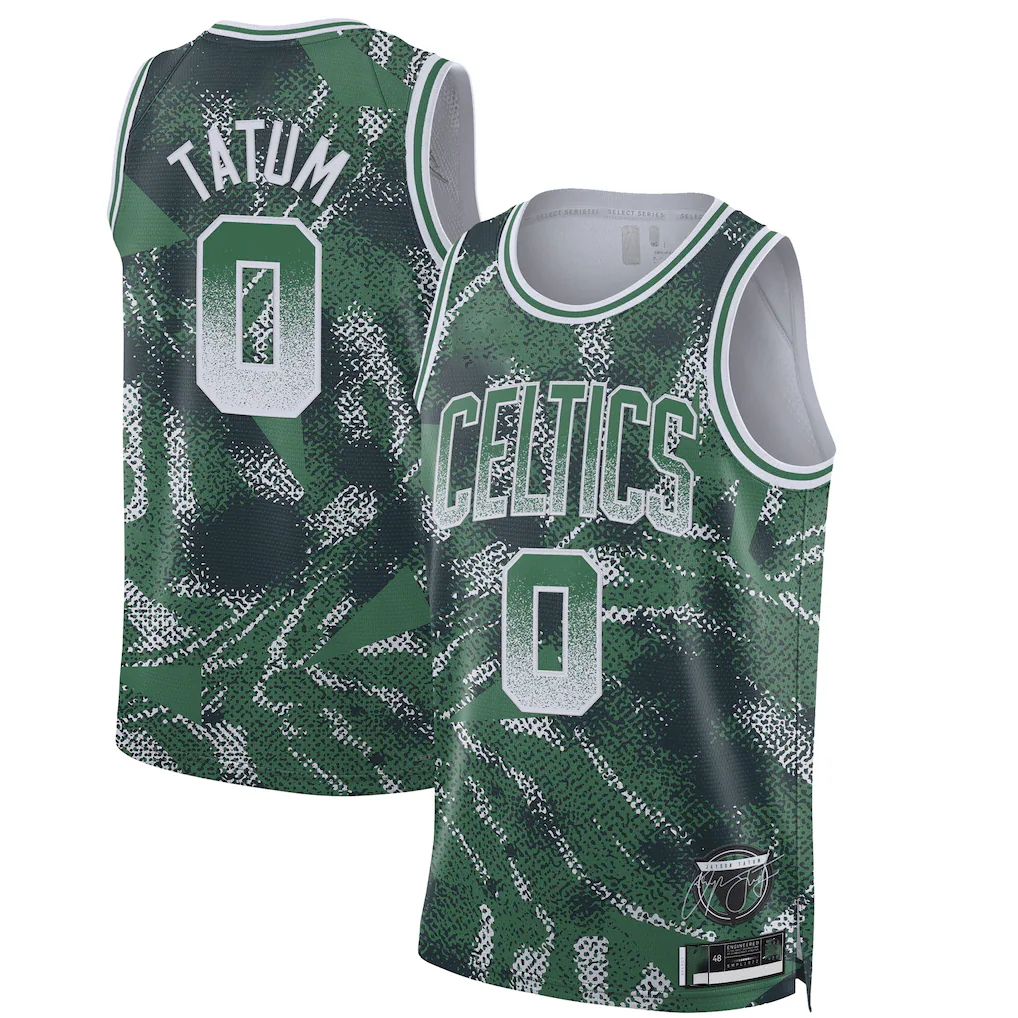 tuec B.Celtics #0 Jayson Tatum Green 2025 Select Series Swingman Player Jerseys