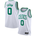 tuec B.Celtics #0 Jayson Tatum White Swingman Jerseys - Association Edition