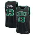 tuec B.Celtics #13 Paul George Black Fast Break Replica Jerseys - Statement Edition