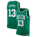 tuec B.Celtics #13 Paul George Kelly Green Swingman Jerseys - Icon Edition