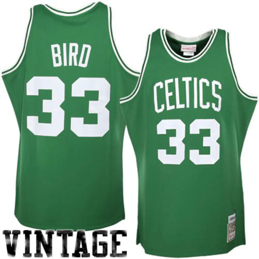tuec B.Celtics #33 Larry Bird Mitchell & Ness Kelly Green 1985-86 Hardwood Classics Authentic Jerseys