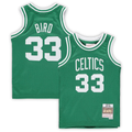 tuec B.Celtics #33 Larry Bird Mitchell & Ness Kelly Green 1985-86 Hardwood Classics Throwback Team Jerseys