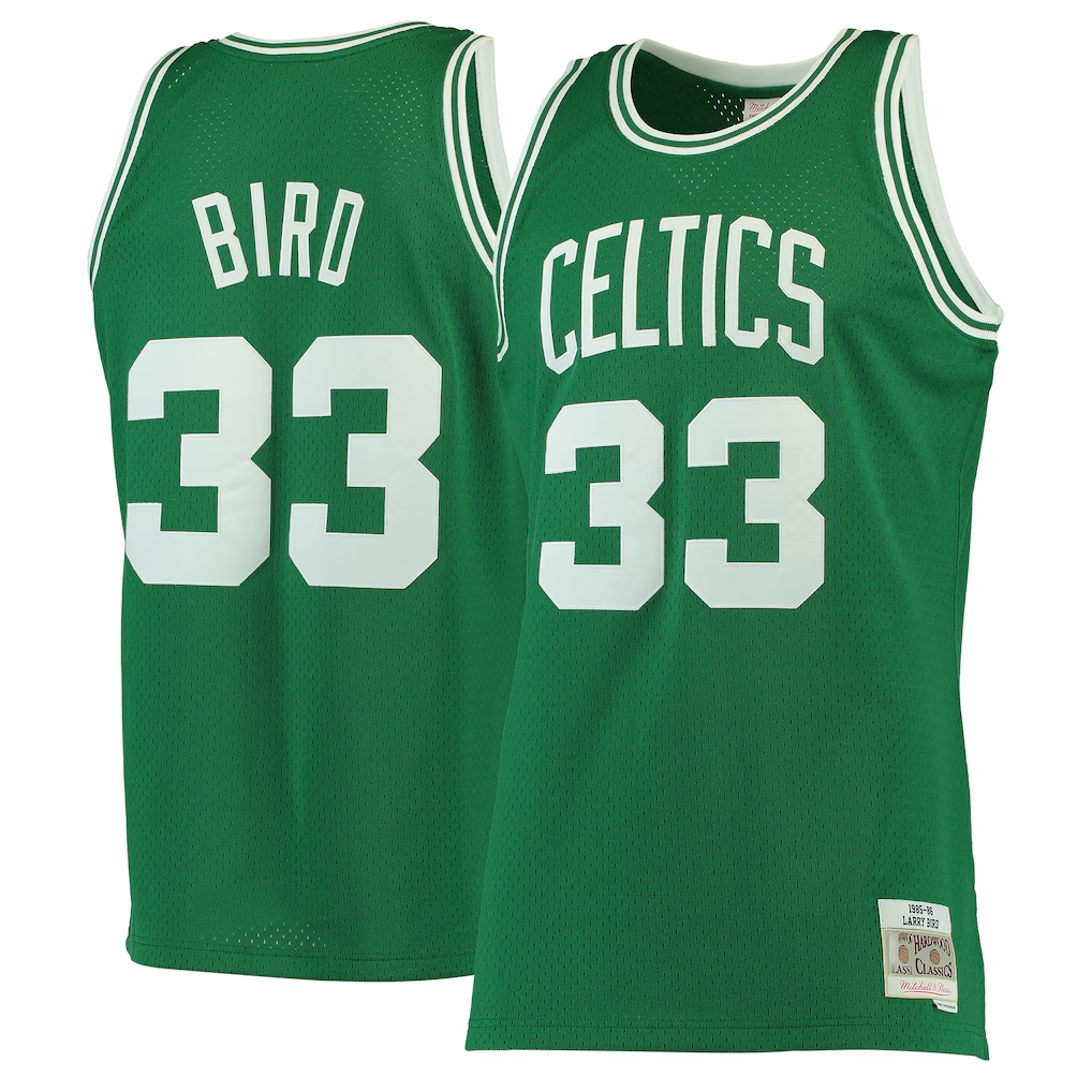 tuec B.Celtics #33 Larry Bird Mitchell & Ness Kelly Green Hardwood Classics Swingman Jerseys