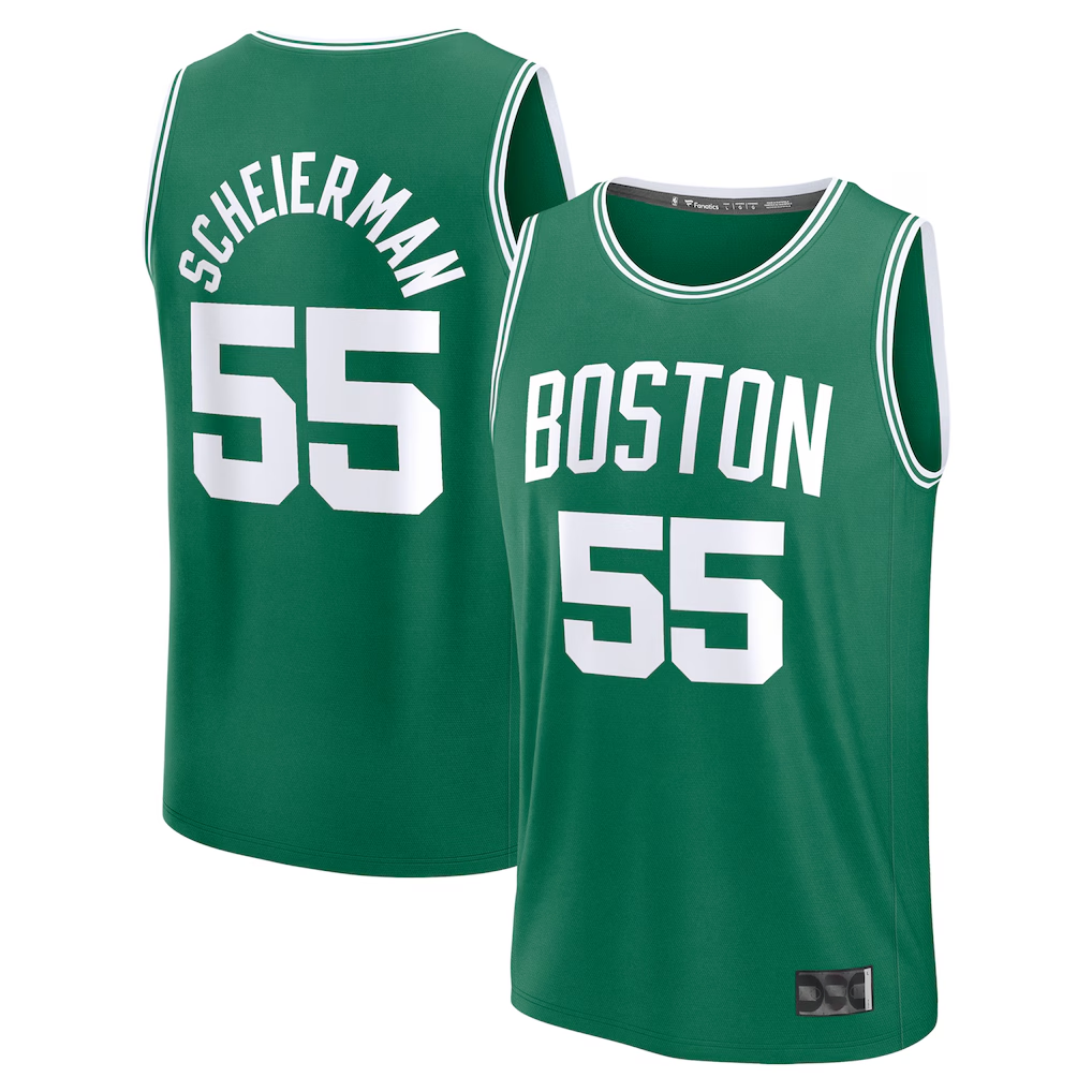 tuec B.Celtics #55 Baylor Scheierman Kelly Green 2024 Draft Fast Break Player Jerseys - Icon Edition