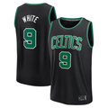 tuec B.Celtics #9 Derrick White  Black Fast Break Replica Player Jerseys - Statement Edition