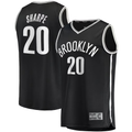 tuec B.Nets #20 Day'Ron Sharpe  Black Fast Break Replica Jerseys - Icon Edition