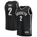 tuec B.Nets #2 Daniel Wolf Black Fast Break Replica Jerseys - Icon Edition