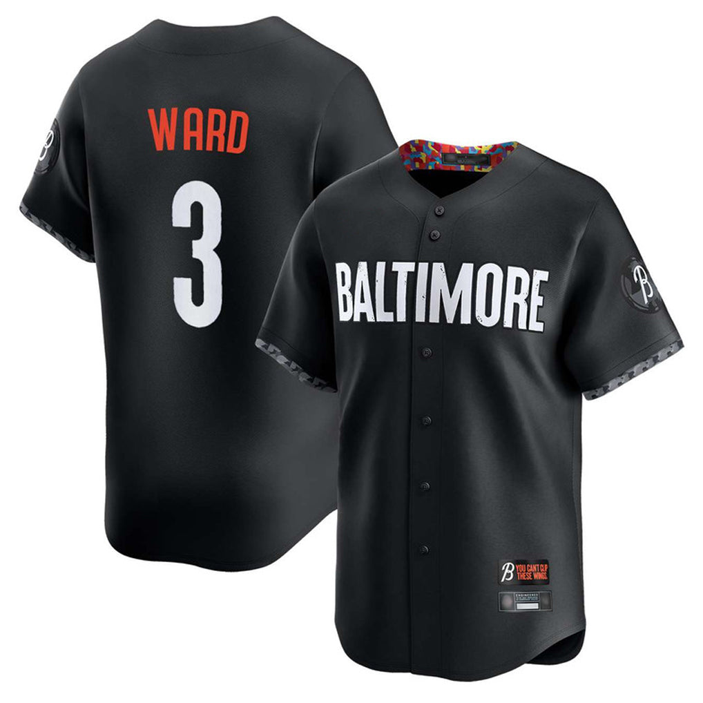 tuec B.Orioles #3 Taylor Ward Player Black City Connect Limited Home Game Stitched Jerseys