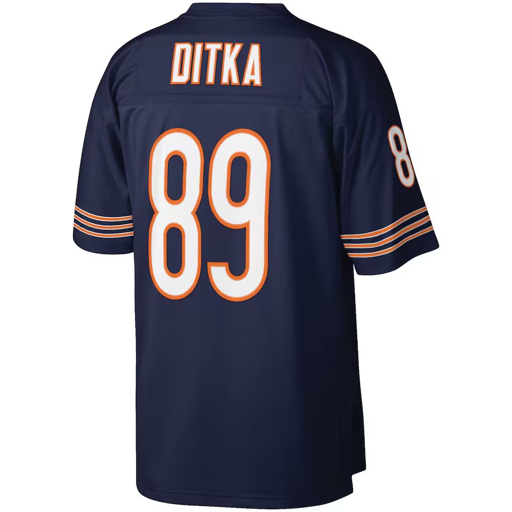 Tuec C.Bears #89 Mike Ditka Mitchell & Ness Navy Retired Player Legacy Replica Jersey