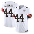 Tuec C.Browns #44 Harold Fannin Jr. Player White Vapor F.U.S.E. Limited Home Game Stitched Jerseys