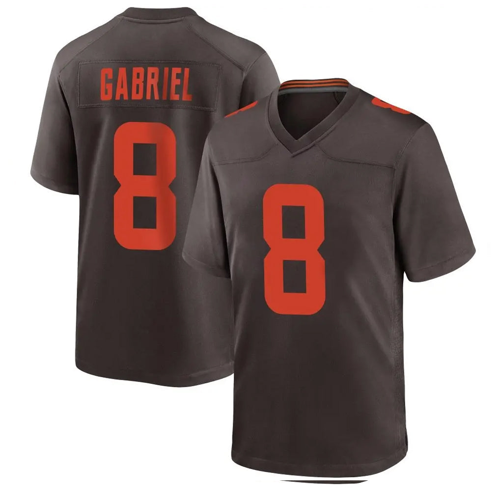 tuec C.Browns #8 Dillon Gabriel Player Brown Alternate Home Game Stitched Jerseys