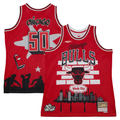 tuec C.Bulls Mitchell & Ness x Tats Cru Red Hardwood Classics Fashion Jerseys