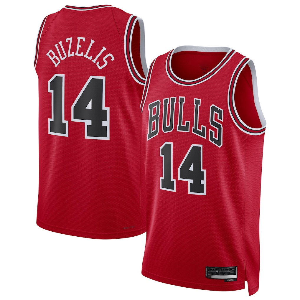 tuec C.Bulls #14 Matas Buzelis Red Swingman Player Jerseys - Icon Edition