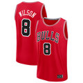 tuec C.Bulls #8 Caleb Wilson Red 2026 Draft First Round Pick Fast Break Jerseys - Icon Edition