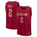 tuec C.Cavaliers #2 Lonzo Ball Wine Fast Break Replica Jerseys - Icon Edition