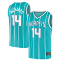 tuec C.Hornets #14 Nick Richards  Teal Fast Break Replica Jerseys - Icon Edition