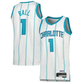 tuec C.Hornets #1 LaMelo Ball  White Swingman Jerseys - Association Edition