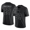 tuec C.Panthers #59 Luke Kuechly Player Black Limited Reflective Game Stitched Jerseys