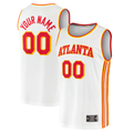 tuec Custom A.Hawks White Fast Break Replica Jerseys - Association Edition