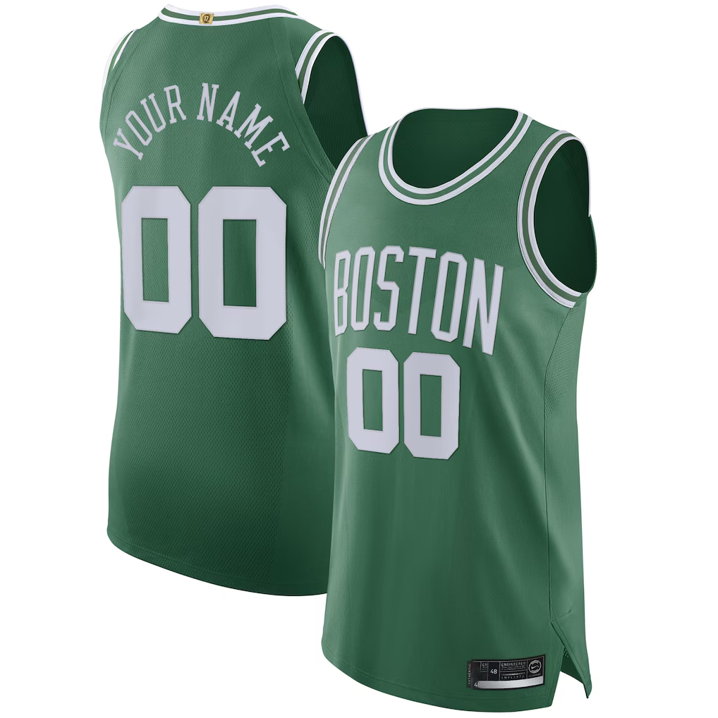 tuec Custom B.Celtics Green 202021 Authentic Jerseys - Icon Edition