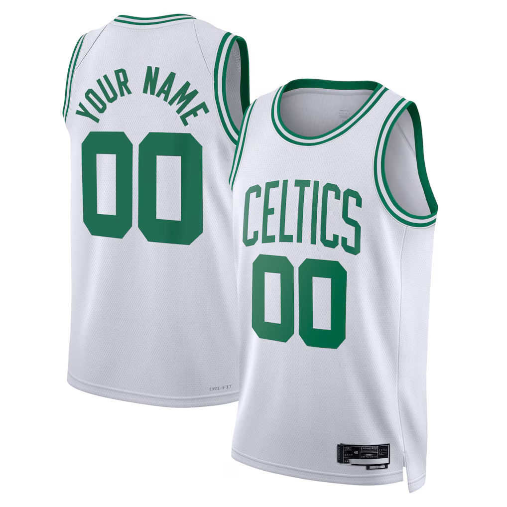 tuec Custom B.Celtics White Swingman Jerseys - Association Edition