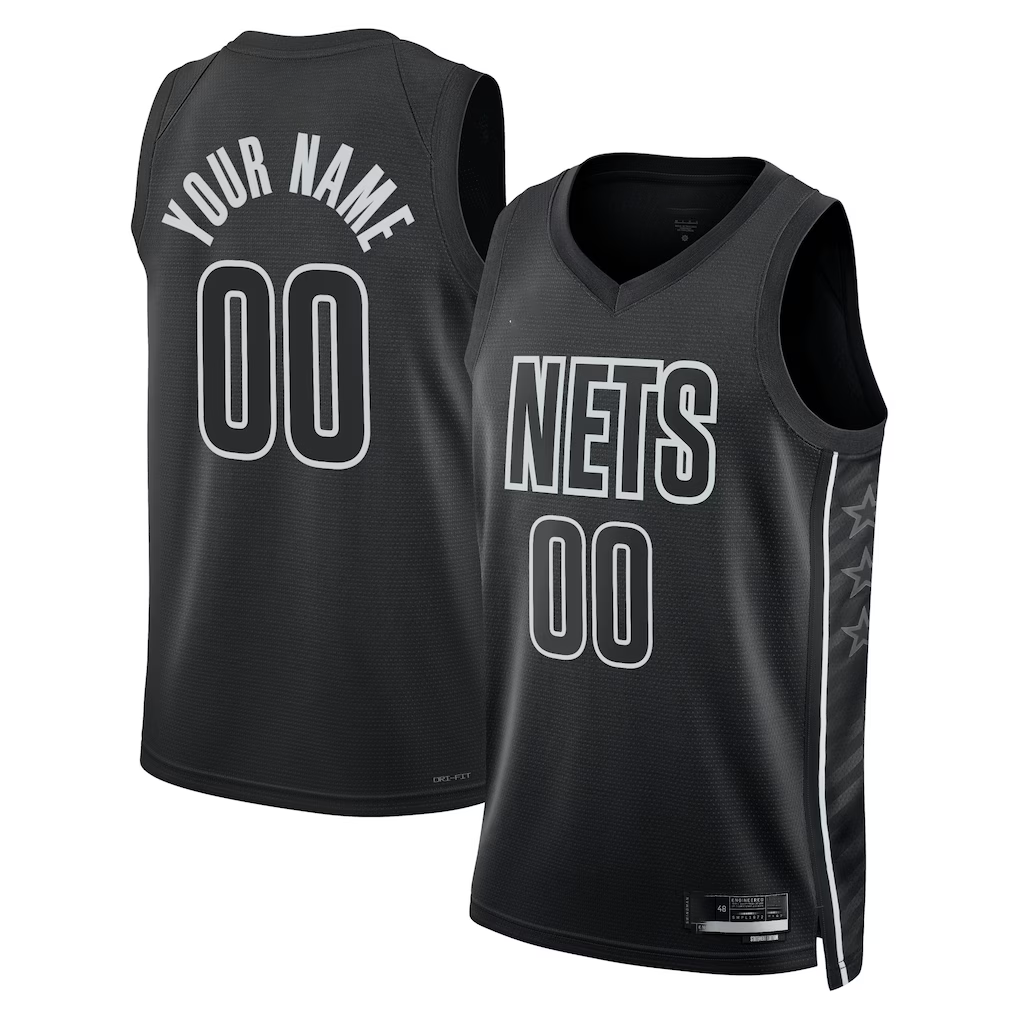 tuec Custom B.Nets Black 2022-23 Swingman Jerseys - Statement Edition