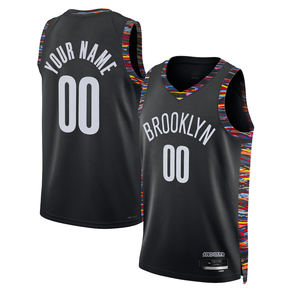 tuec Custom B.Nets Black 202526 City Edition Swingman Jerseys