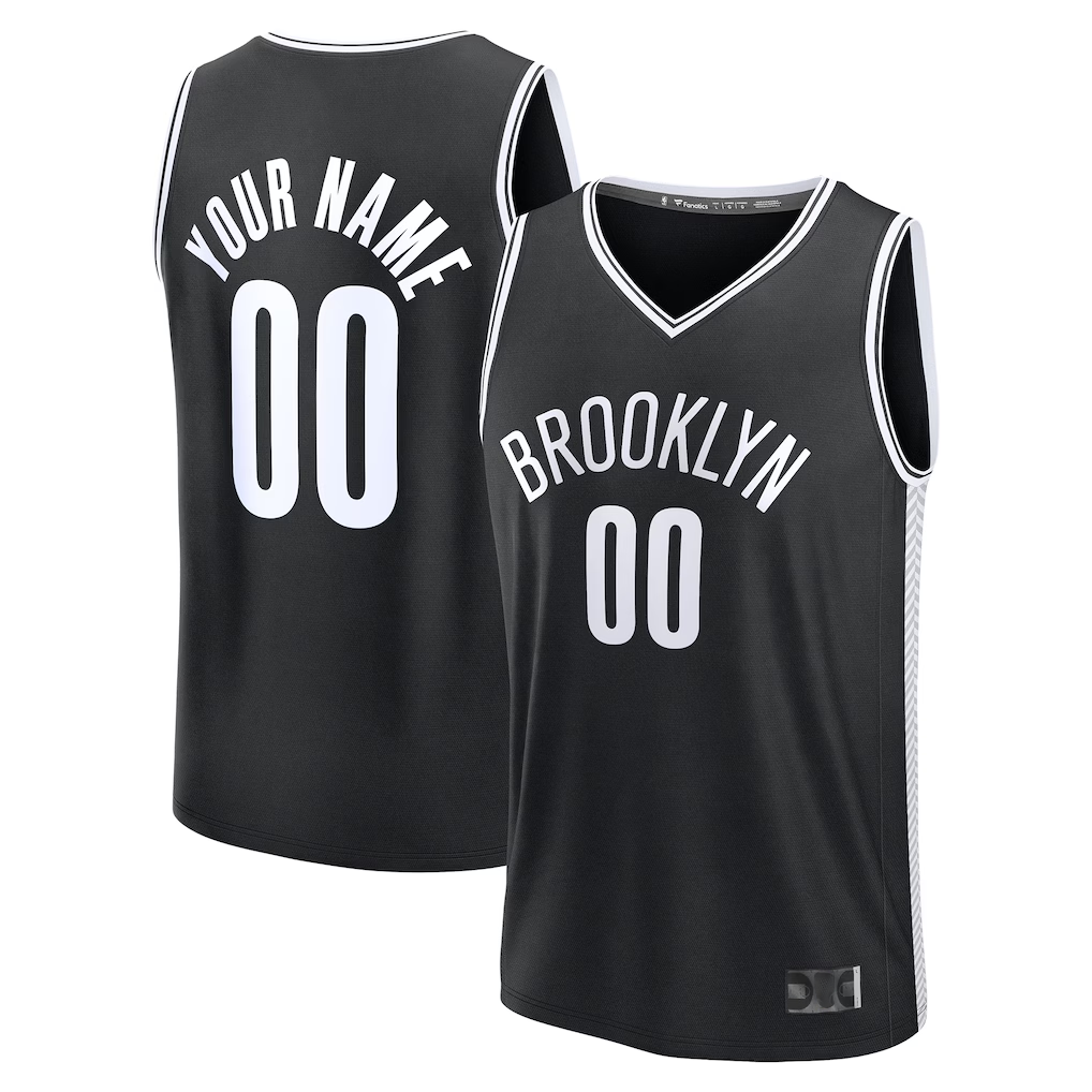 tuec Custom B.Nets Black Fast Break Jerseys - Icon Edition