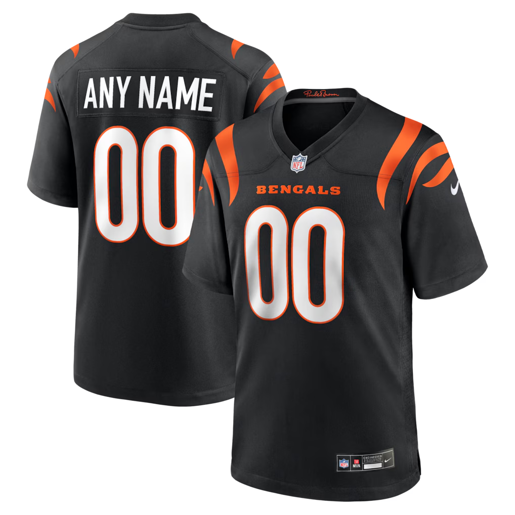 Tuec Custom C.Bengals Black Game Stitched Jerseys