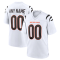 Tuec Custom C.Bengals White Game Stitched Jerseys