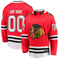 Tuec Custom C.Blackhawks Red Home Breakaway Jerseys