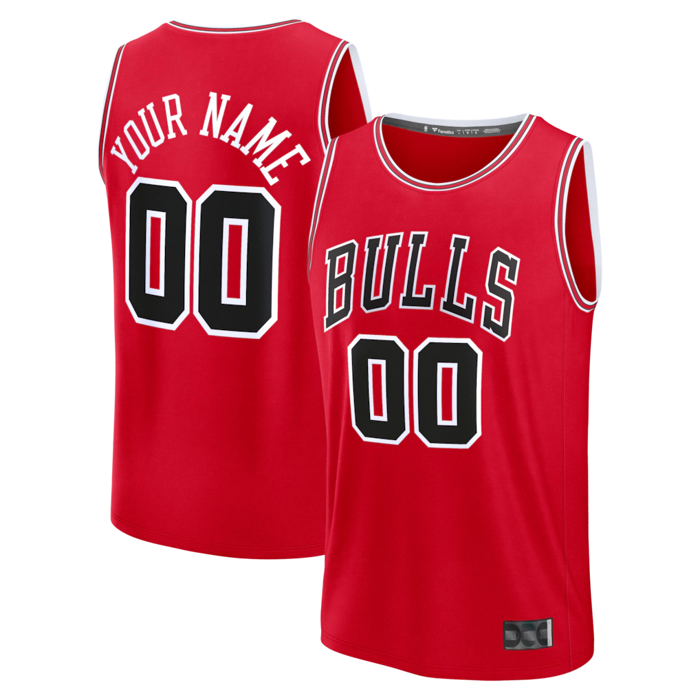 tuec Custom C.Bulls Red Fast Break Jerseys - Icon Edition