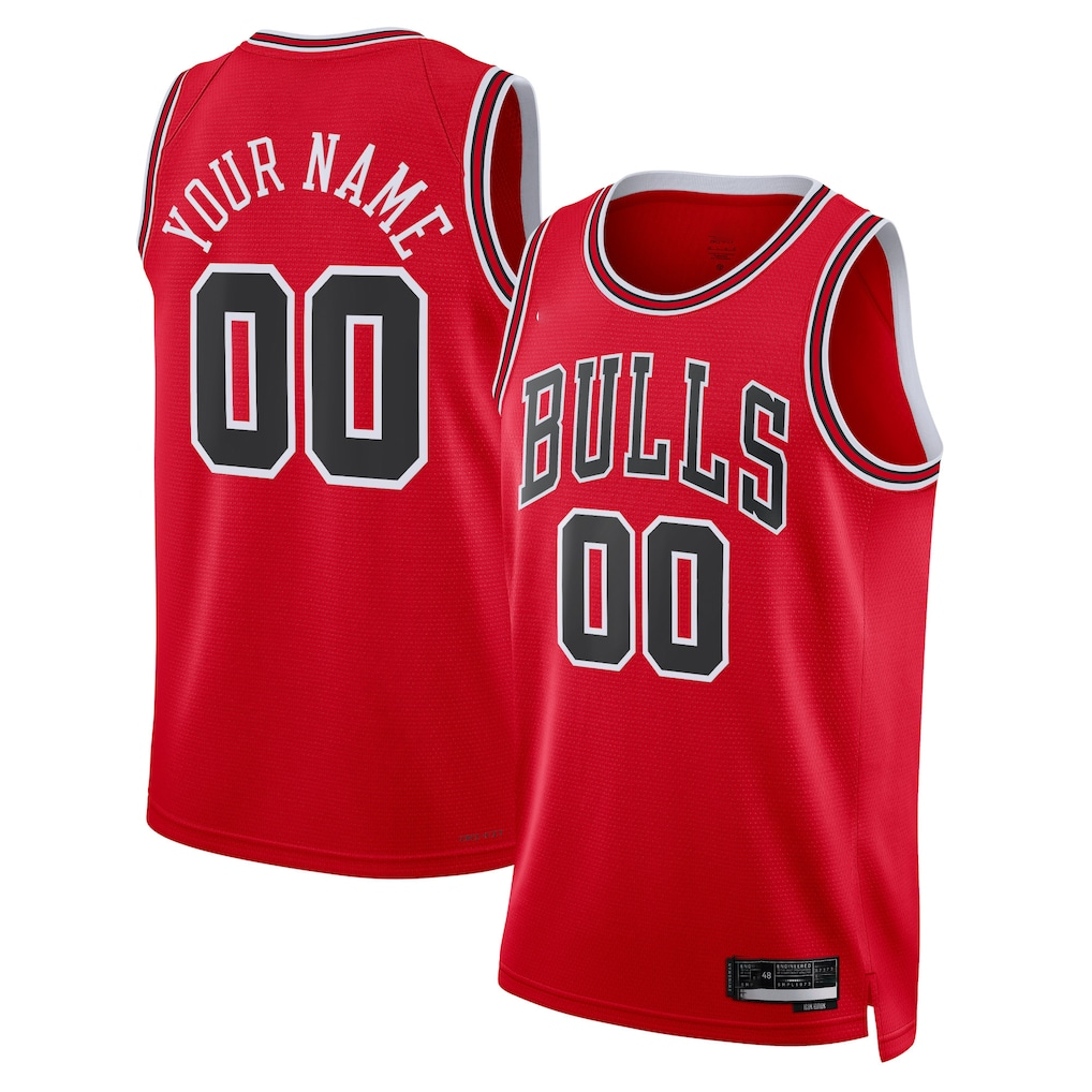 tuec Custom C.Bulls Red Swingman Jerseys - Icon Edition