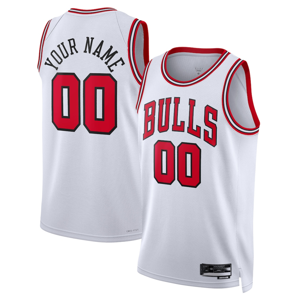 tuec Custom C.Bulls White Swingman Jerseys - Association Edition