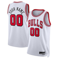 tuec Custom C.Bulls White Swingman Jerseys - Association Edition
