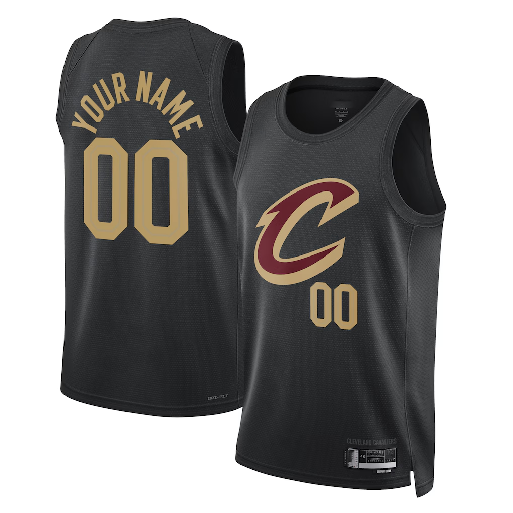 tuec Custom C.Cavaliers Black 2022-23 Swingman Jerseys - Statement Edition
