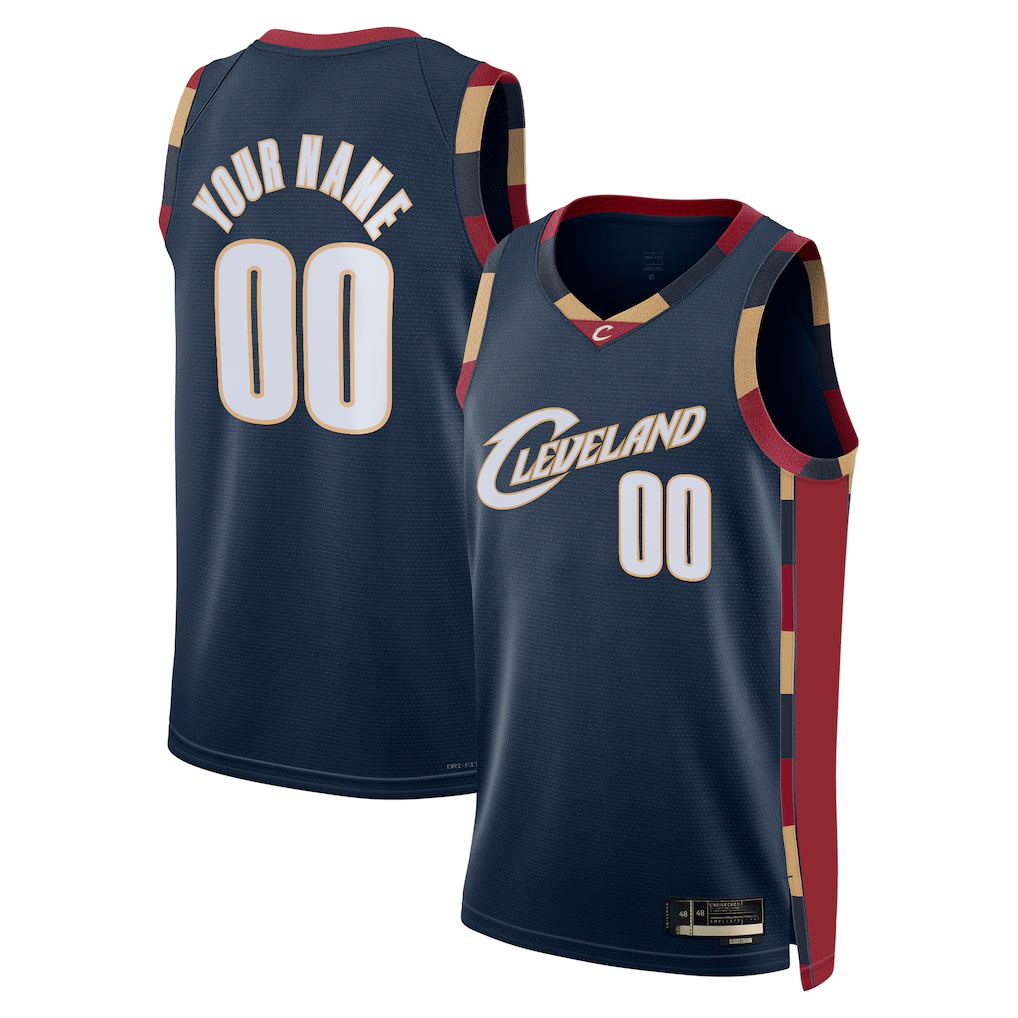 tuec Custom C.Cavaliers Navy Swingman Jerseys - Classic Edition