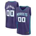 tuec Custom C.Hornets  Purple Fast Break Jerseys - Icon Edition