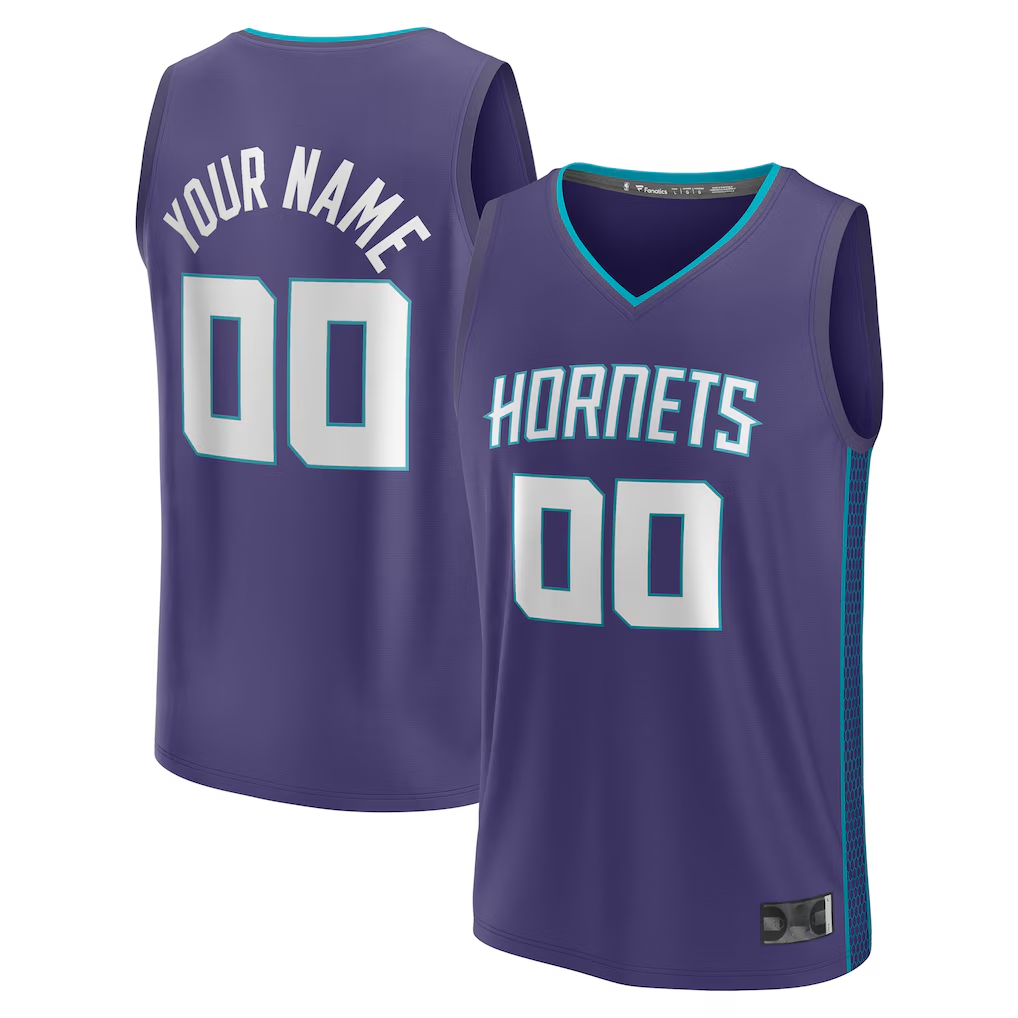 tuec Custom C.Hornets  Purple Fast Break Jerseys - Statement Edition