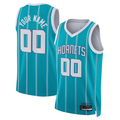 tuec Custom C.Hornets  Teal Swingman Jerseys - Icon Edition