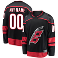 Tuec Custom C.Hurricanes Black Home Breakaway Stitched Jerseys